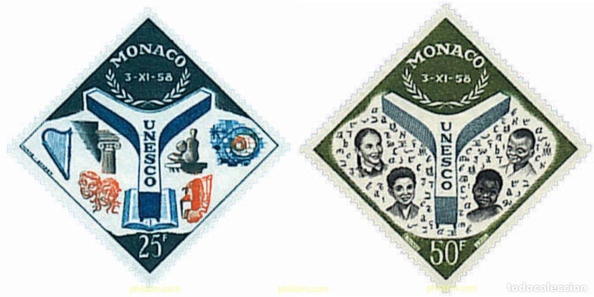 Sellos: 690000 HINGED MONACO 1959 INAUGURACION DEL PALACIO DE LA UNESCO
