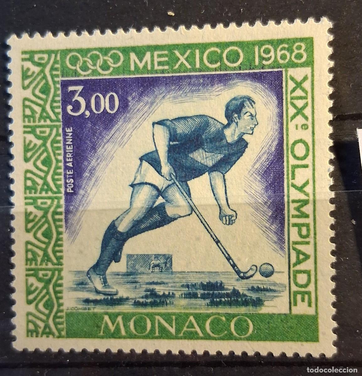 Sellos: M&Oacute;NACO,1968, CAT.YT.PA.92.