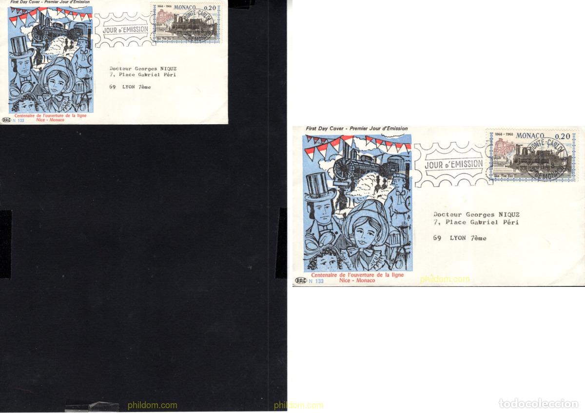 Sellos: 742318 MNH MONACO 1968 CENTENARIO DEL ENLACE FERROVIARIO CON NIZA
