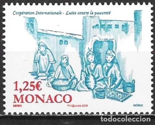 Briefmarken: Monaco 2008 - Mi 2897 - YT 2639 - Lucha contra la pobreza - MNH**