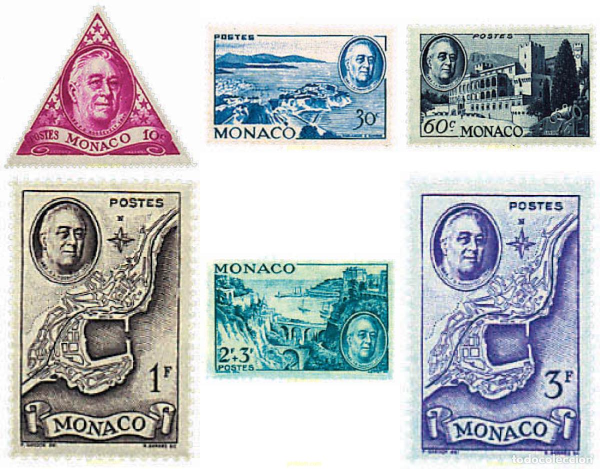 Sellos: 792815 HINGED MONACO 1946 HOMENAJE AL PRESIDENTE F.D. ROOSEVELT