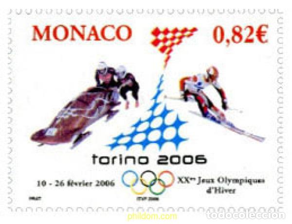 Sellos: 190987 MNH MONACO 2006 20 JUEGOS OLIMPICOS INVIERNO TURIN 2006