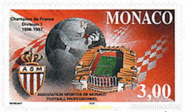 Sellos: 67813 MNH MONACO 1997 CAMPEONATO DE FRANCIA DE FUTBOL DE PRIMERA DIVISION