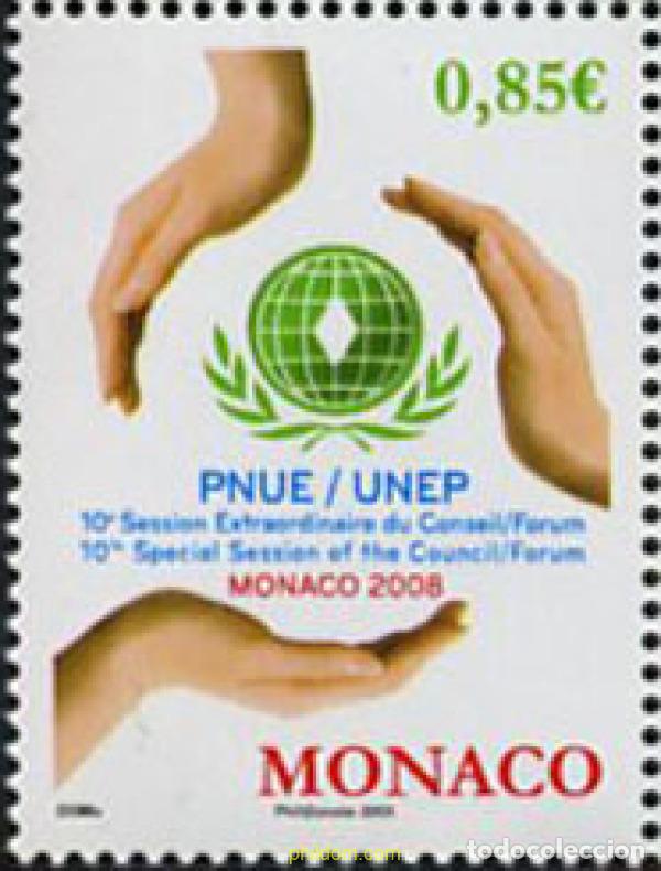 Sellos: 210746 MNH MONACO 2008 10 SESION EXTRAORDINARIA DEL CONSEJO PNUE