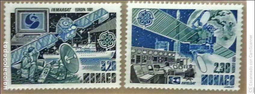 Sellos: M&oacute;naco. 1768/69Europa-Cept: Europa y el espacio: Eutelsat e Inmarsart. 1991. Sellos nuevos y numera