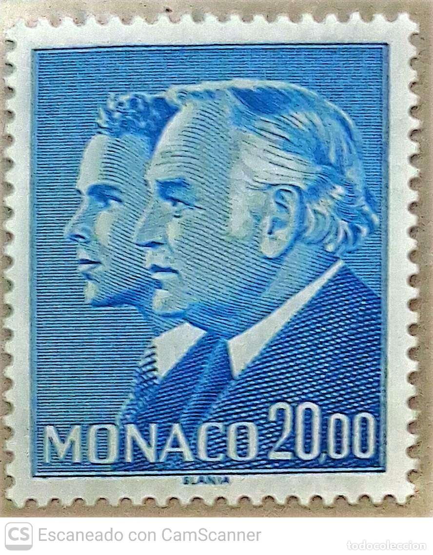 Sellos: M&oacute;naco. 1614 Pr&iacute;ncipe Rainiero III y Alberto. 1988. Sellos nuevos y numeraci&oacute;n Yvert.