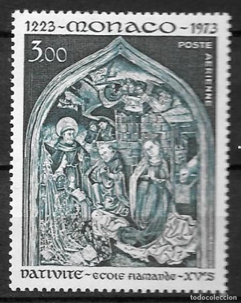 Sellos: SELLO USADO ( sin marca de matasello) DE MONACO 1973, CORREO AEREO YT 96