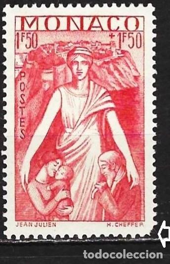 Sellos: Monaco 1941 - Mi 251 - YT 219 - Protecci&oacute;n de la madre y del ni&ntilde;o - MH*
