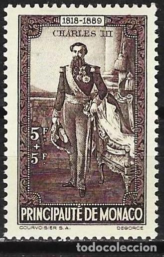 Sellos: Monaco 1942 - Mi 285 - YT 246 - Principe Carlos III - MH*