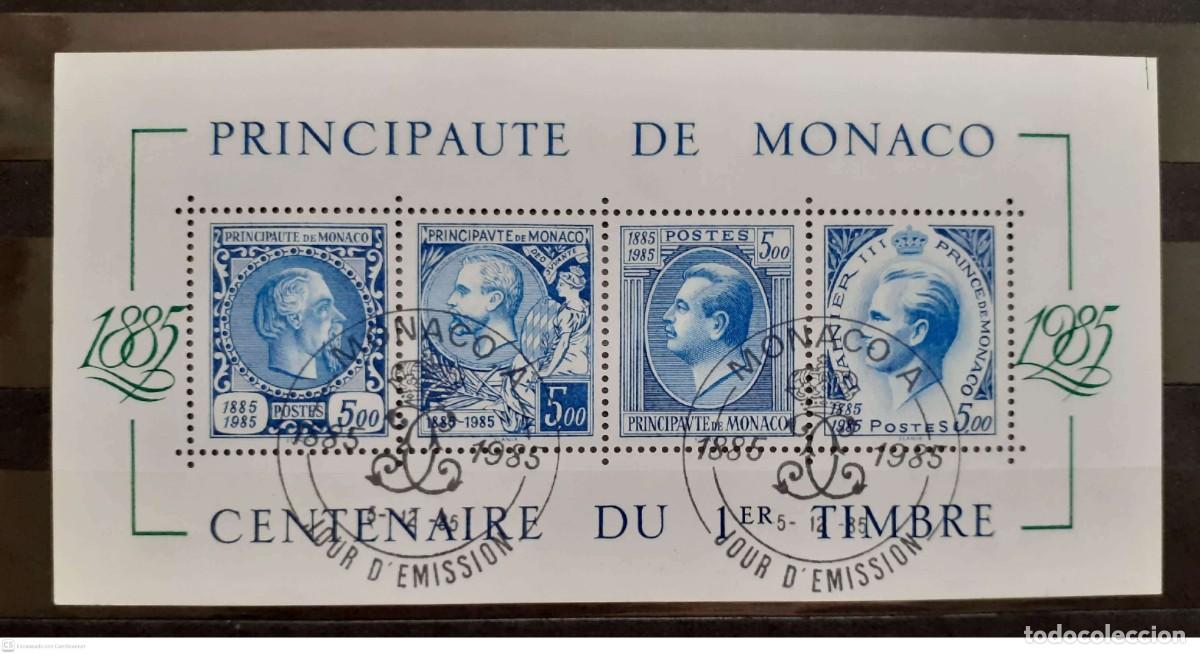 Sellos: M&Oacute;NACO H.B. n&deg; 33&deg; Centenario del primer sello de Monaco