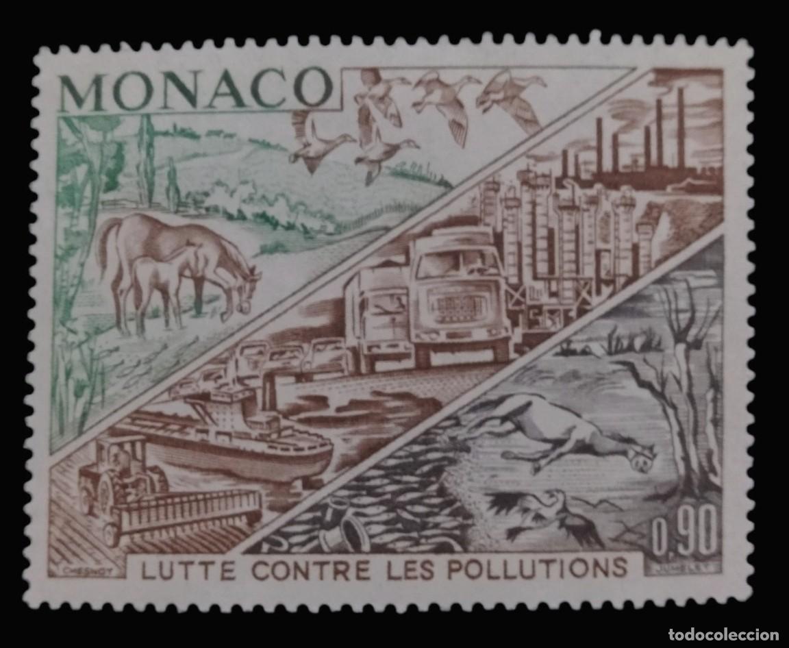 Selos: M&Oacute;NACO 1972 Lucha contra la contaminaci&oacute;n. NUEVO - MNH