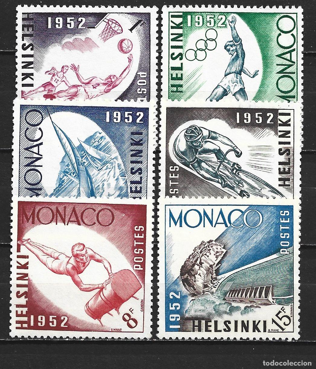 Sellos: MONACO YVERT NUM. 386/391 SERIE COMPLETA NUEVA SIN GOMA