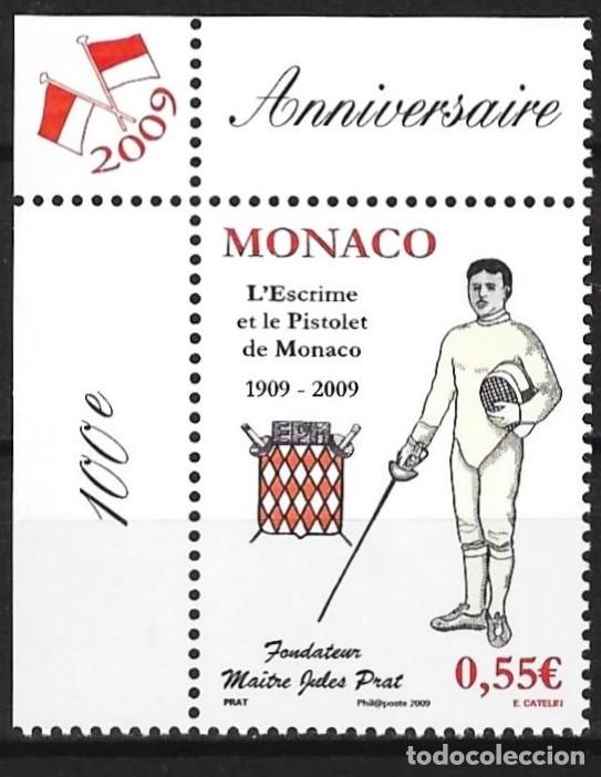Sellos: Monaco 2009 - Mi 2930 - YT 2675 - Esgrima - MNH**