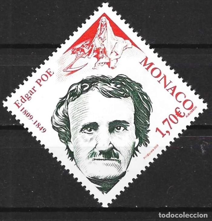 Sellos: Monaco 2009 - Mi 2933 - YT 2673 - Edgar Allan Poe - MNH**
