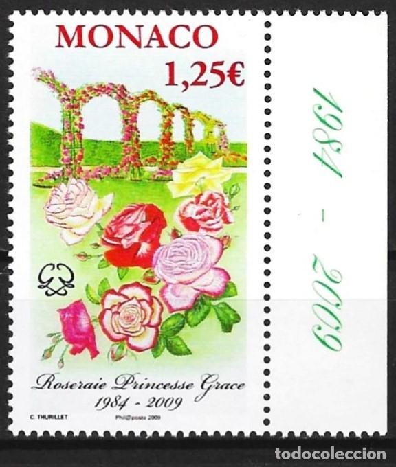 Sellos: Monaco 2009 - Mi 2919 - YT 2662 - El jard&iacute;n de rosas de la princesa Grace - MNH**