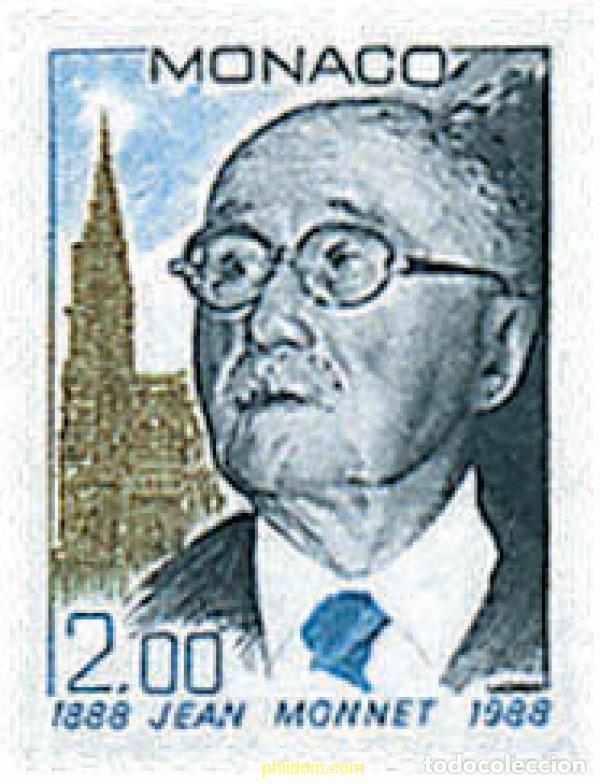 Sellos: 32946 MNH MONACO 1988 CENTENARIO DEL NACIMIENTO DE JEAN MONET