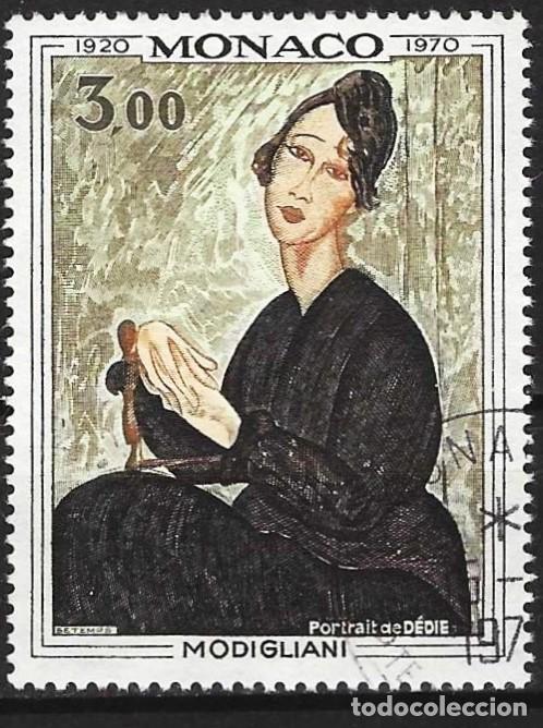 Sellos: Monaco 1970 - Mi 993 - YT 843 - Cuadro de Modigliani