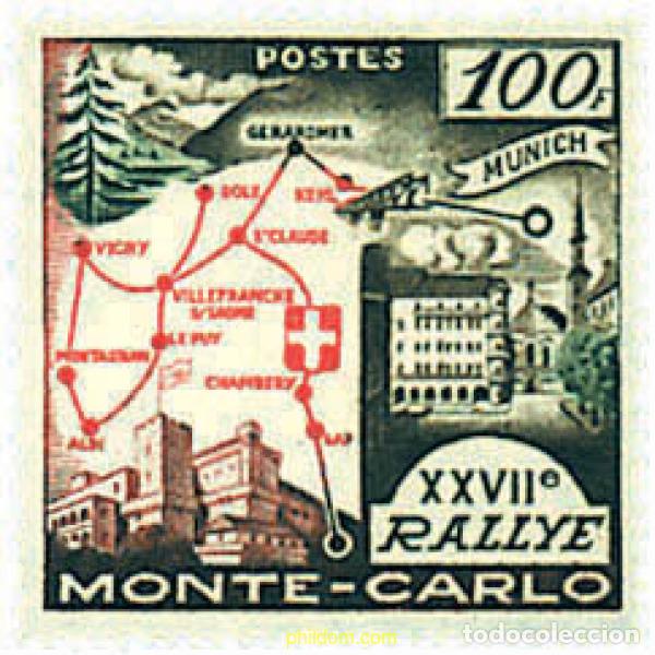 Sellos: 44817 MNH MONACO 1958 27 RALLY AUTOMOVILISTICO DE MONTECARLO