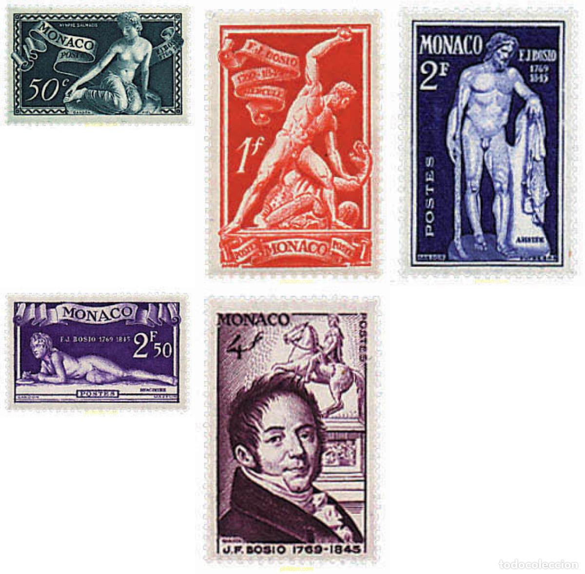 Sellos: 794924 MNH MONACO 1948 HOMENAJE AL ESCULTOR FRANCOIS-JOSEPH BOSIO