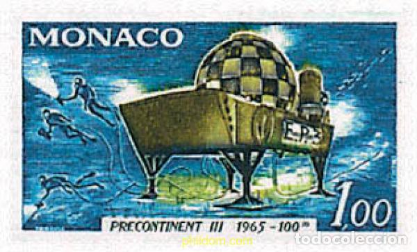 Sellos: 32363 MNH MONACO 1966 ANIVERSARIO DE LA OPERACION SUBMARINA PRECONTINENT III