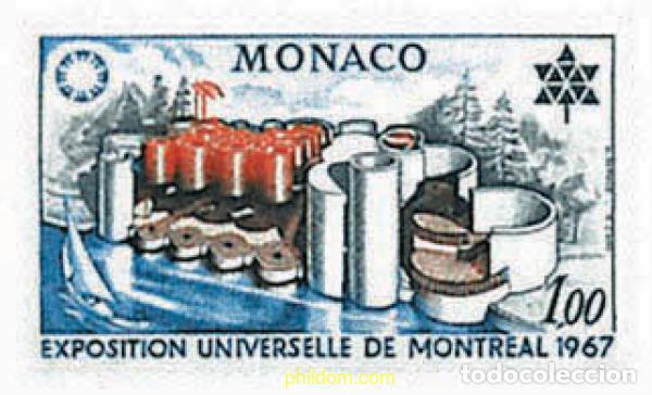 Sellos: 67763 MNH MONACO 1967 EXPO 67. EXPOSICION UNIVERSAL DE MONTREAL