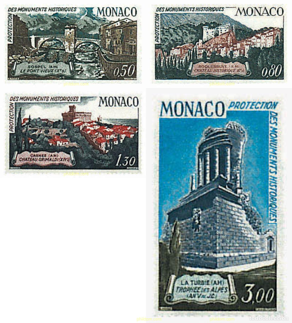 Sellos: 794926 HINGED MONACO 1971 PROTECCION DE LOS MONUMENTOS HISTORICOS