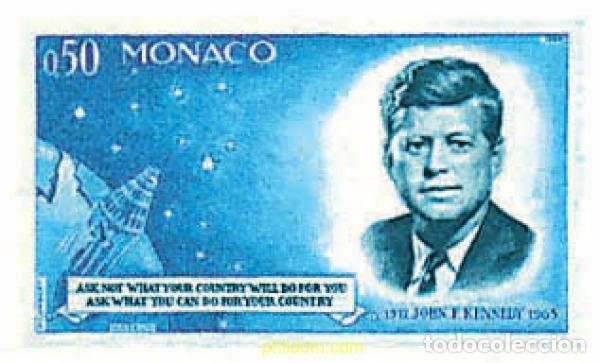 Sellos: 794930 HINGED MONACO 1964 1 ANIVERSARIO DE LA MUERTE DE KENNEDY