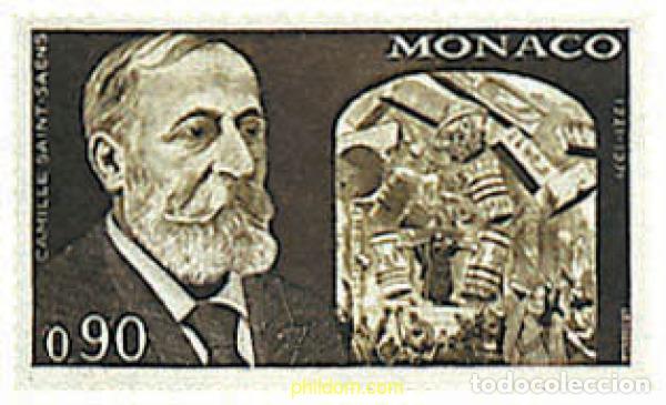 Sellos: 32411 MNH MONACO 1972 50 ANIVERSARIO DE LA MUERTE DE CAMILLE SAINT-SA&Euml;NS
