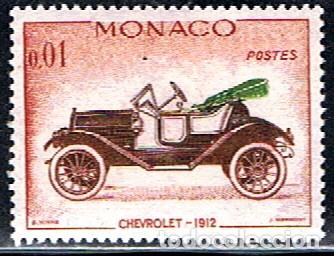 Sellos: MONACO // YVERT 557 // 1961 ... NUEVO - COCHES ANTIGUOS CHEVROLET