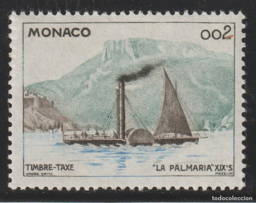 Sellos: MONACO // YVERT 57 IMPUESTOS // 1960 ... NUEVO con traza de fijasellos