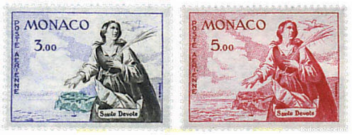 Sellos: 795027 HINGED MONACO 1961 SANTA DEVOTA