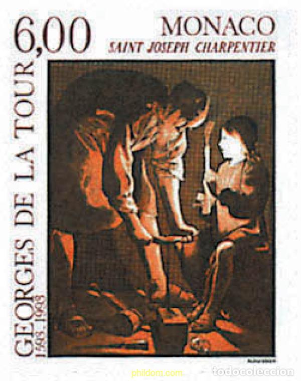 Sellos: 76919 MNH MONACO 1993 400 ANIVERSARIO DEL NACIMIENTO DE GEORGES DE LA TOUR.