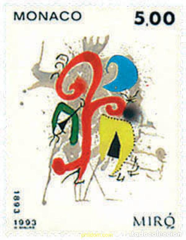 Sellos: 34838 MNH MONACO 1993 CENTENARIO DEL NACIMIENTO DE JOAN MIRO