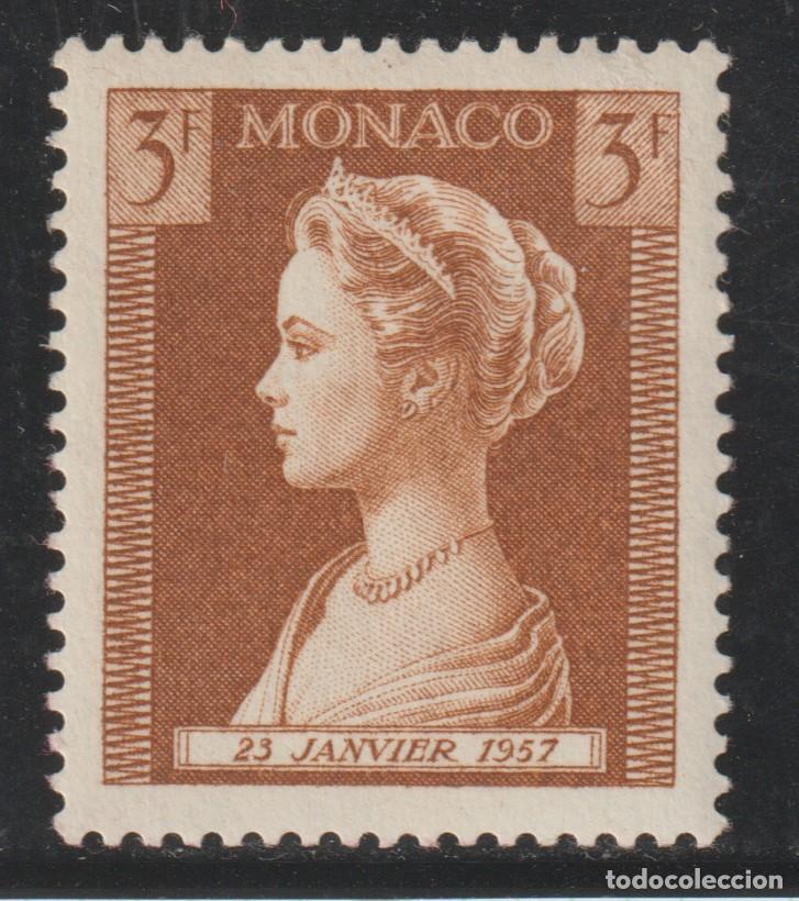 Sellos: MONACO // YVERT 480 // 1957 ... NUEVO con rastro de fijasellos