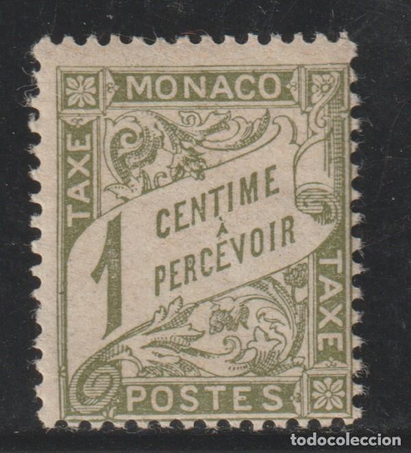 Sellos: MONACO // YVERT 1 TASA // 1905-09 ... NUEVO sin fijasellos