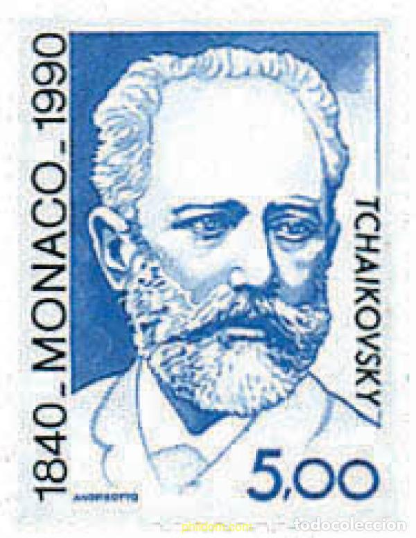 Sellos: 34831 MNH MONACO 1990 150 ANIVERSARIO DEL NACIMIENTO DE P.J. TCHAIKOVSKI