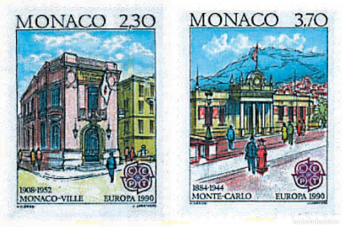 Sellos: 62780 MNH MONACO 1990 EUROPA CEPT. OFICINAS POSTALES