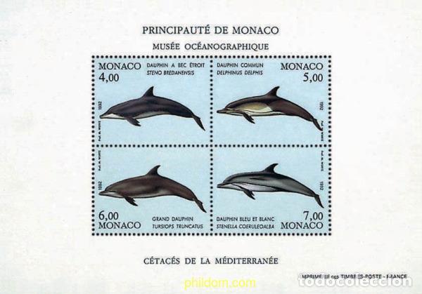 Sellos: 80826 MNH MONACO 1992 PROTECCION DEL MEDIO AMBIENTE MARINO