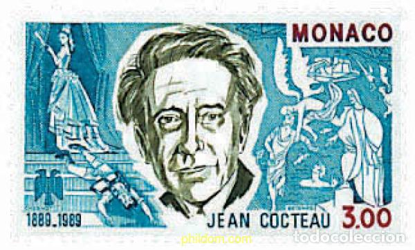 Sellos: 76913 MNH MONACO 1989 CENTENARIO DEL NACIMIENTO DE JEAN COCTEAU