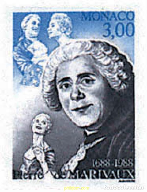 Sellos: 32949 MNH MONACO 1988 300 ANIVERSARIO DEL NACIMIENTO DE PIERRE DE MARIVAUX