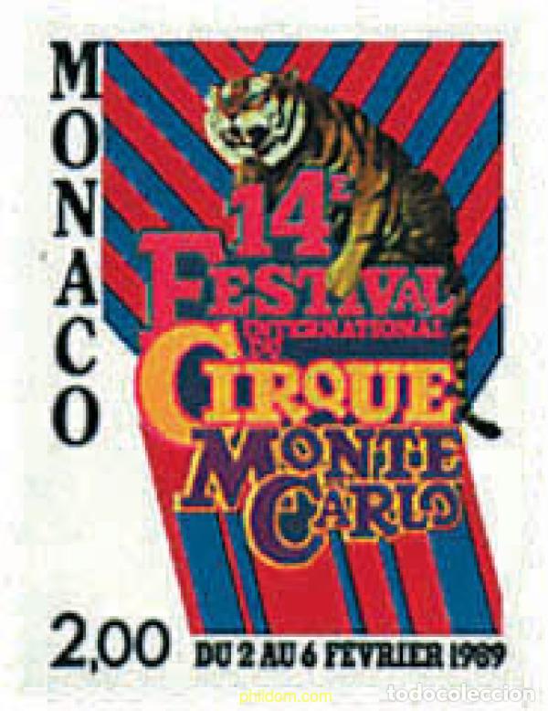 Sellos: 32950 MNH MONACO 1988 14 FESTIVAL INTERNACIONAL DEL CIRCO DE MONTECARLO
