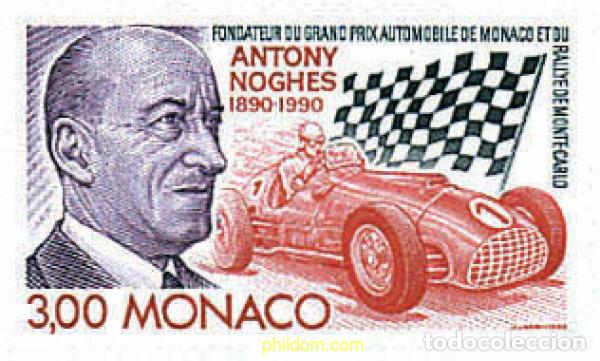 Sellos: 49052 MNH MONACO 1990 CENTENARIO DEL FUNDADOR DEL GRAN PREMIO AUTOMOVILISTICO DE MONACO Y DEL RALLY