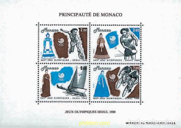 Timbres: 67798 MNH MONACO 1988 24 JUEGOS OLIMPICOS VERANO SEUL 1988
