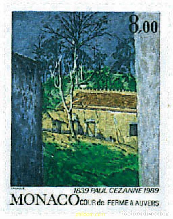 Sellos: 76914 MNH MONACO 1989 150 ANIVERSARIO DEL NACIMIENTO DEL PINTOR PAUL CEZANNE