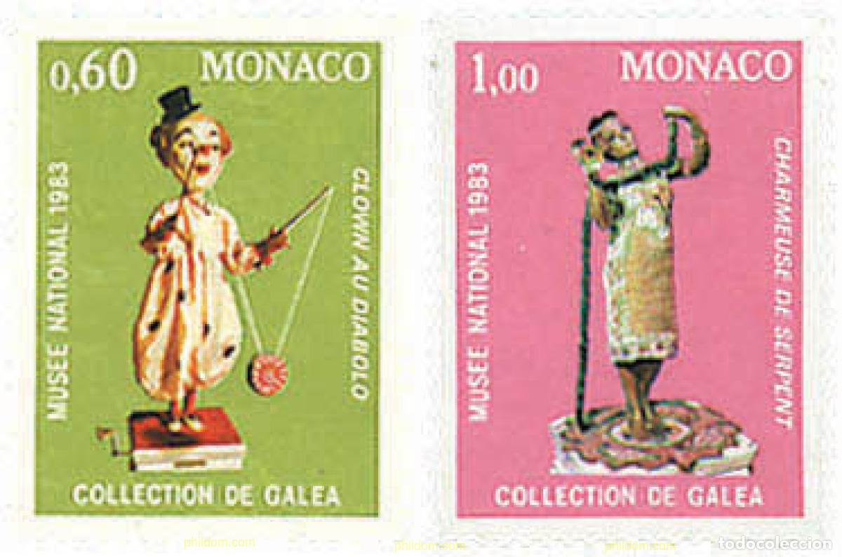 Sellos: 724275 MNH MONACO 1983 AUTOMATAS DEL SIGLO XIX COLECCION GALEA