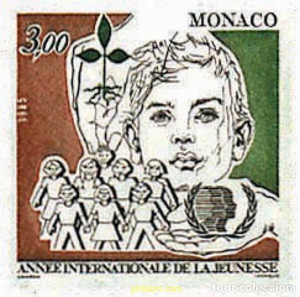 Sellos: 32704 MNH MONACO 1985 A&Ntilde;O INTERNACIONAL DE LA JUVENTUD