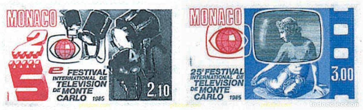 Sellos: 32478 MNH MONACO 1984 25 FESTIVAL INTERNACIONAL DE TELEVISION DE MONTECARLO