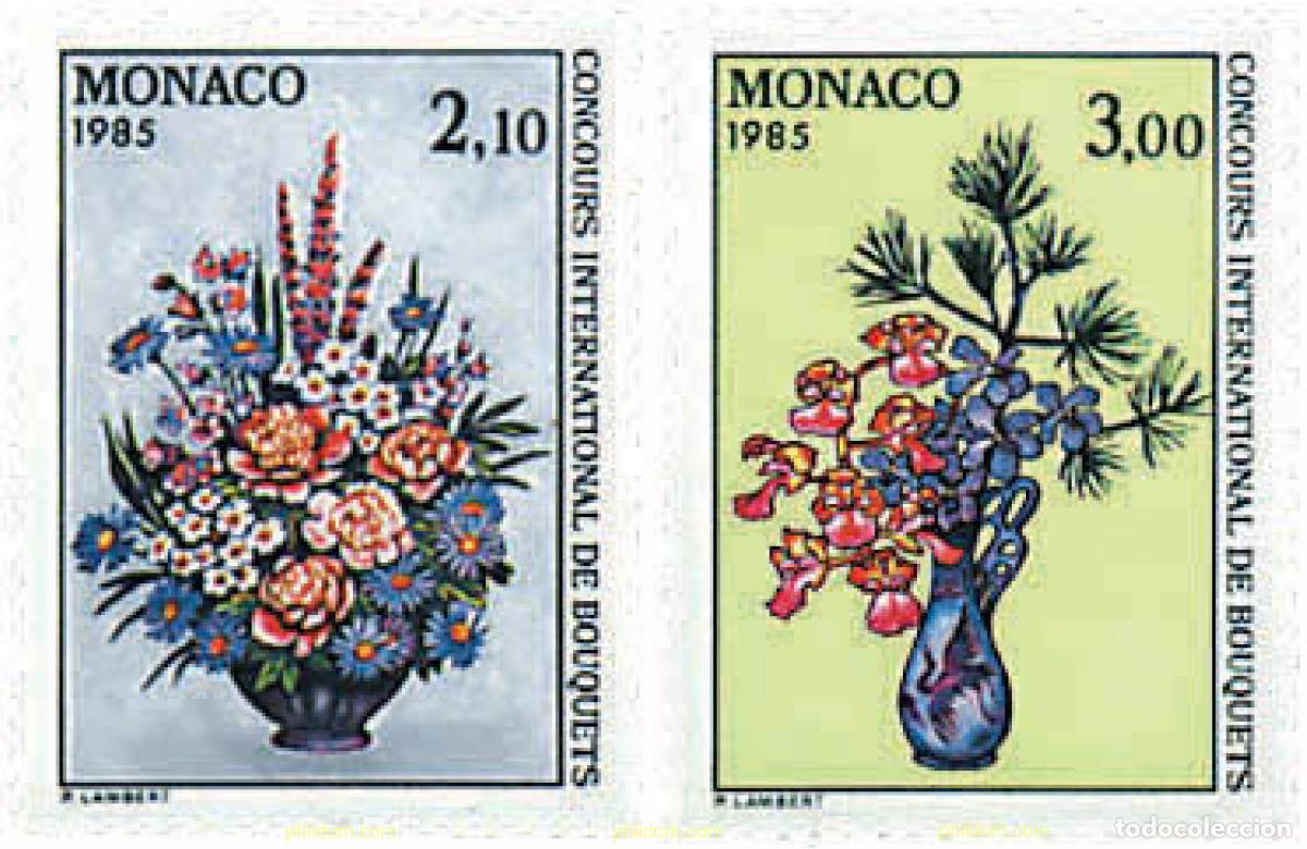 Sellos: 96954 MNH MONACO 1984 CONCURSO INTERNACIONAL DE RAMOS DE FLORES