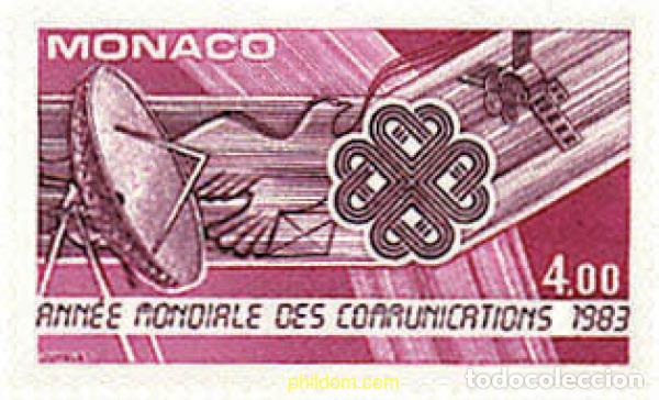 Sellos: 32457 MNH MONACO 1983 A&Ntilde;O MUNDIAL DE LAS COMUNICACIONES