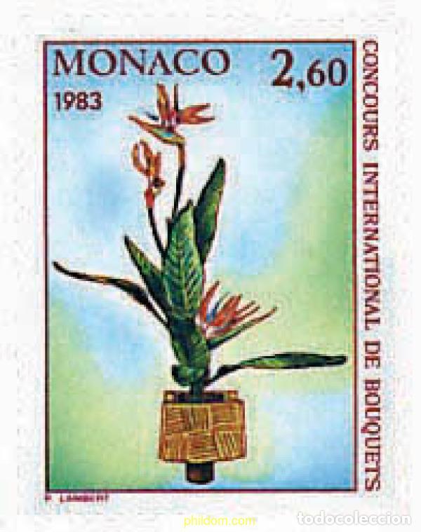 Sellos: 222333 MNH MONACO 1982 CONCURSO INTERNACIONAL DE RAMOS DE FLORES